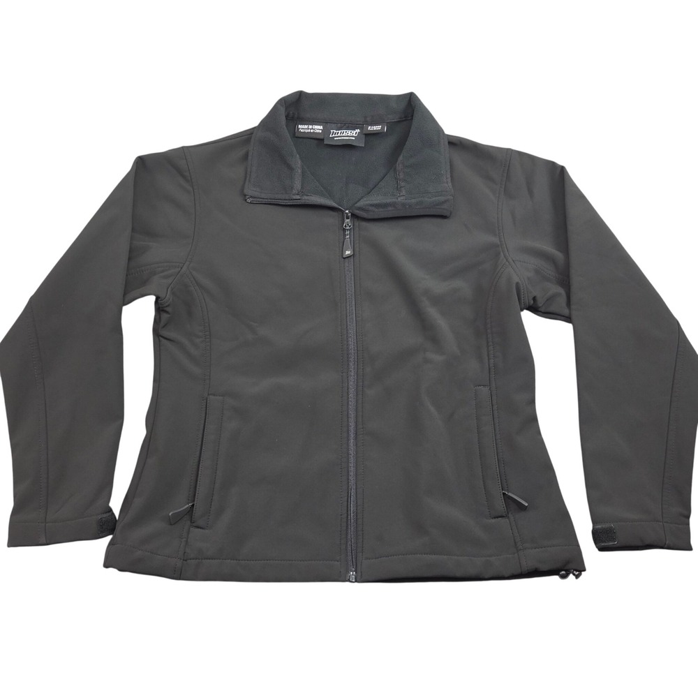 Mossi Softshell Jacket Womens XL Black Full Zip Fleece Lined Outdoor Activewear